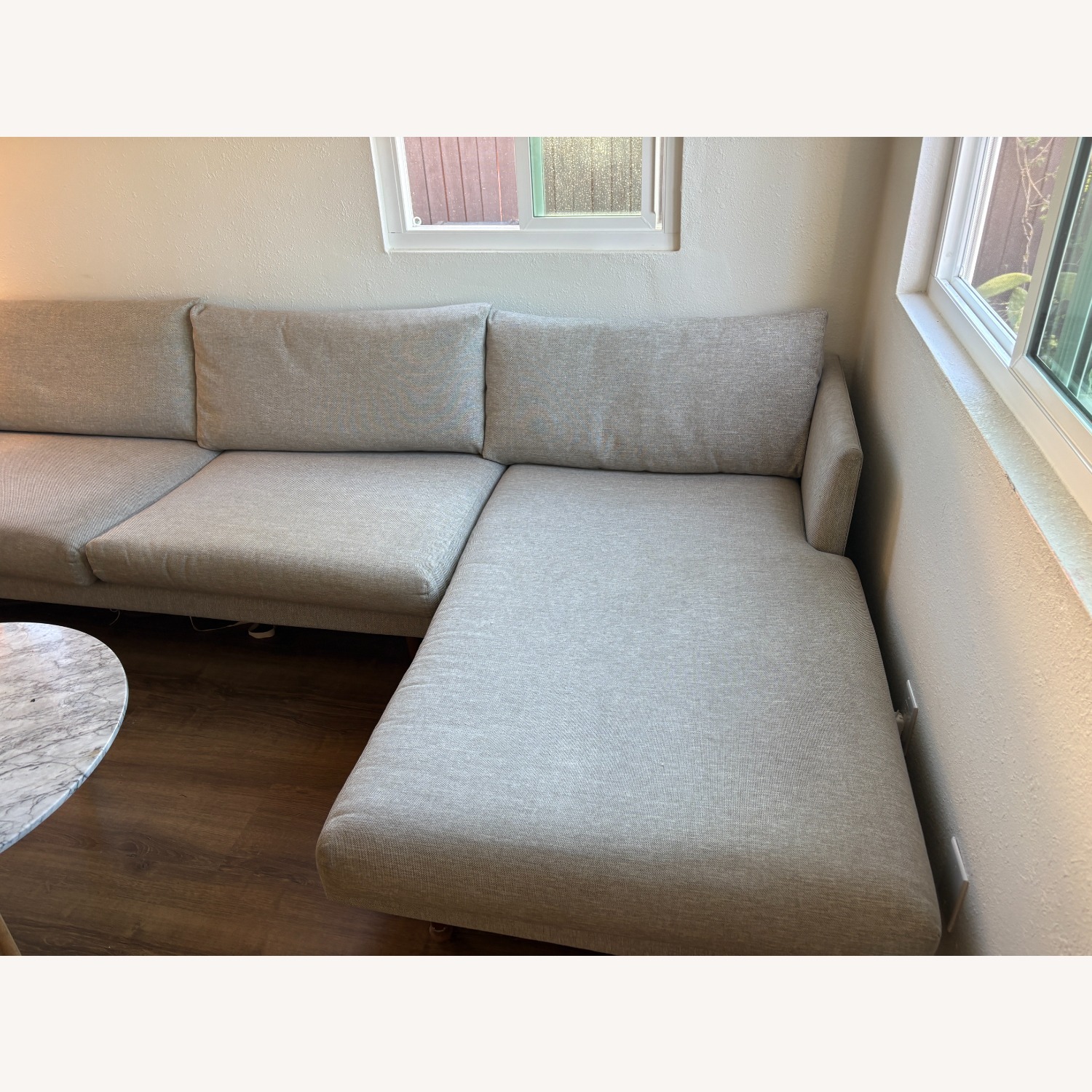 Article Light Gray Fabric 2 Piece Sectional - image-4