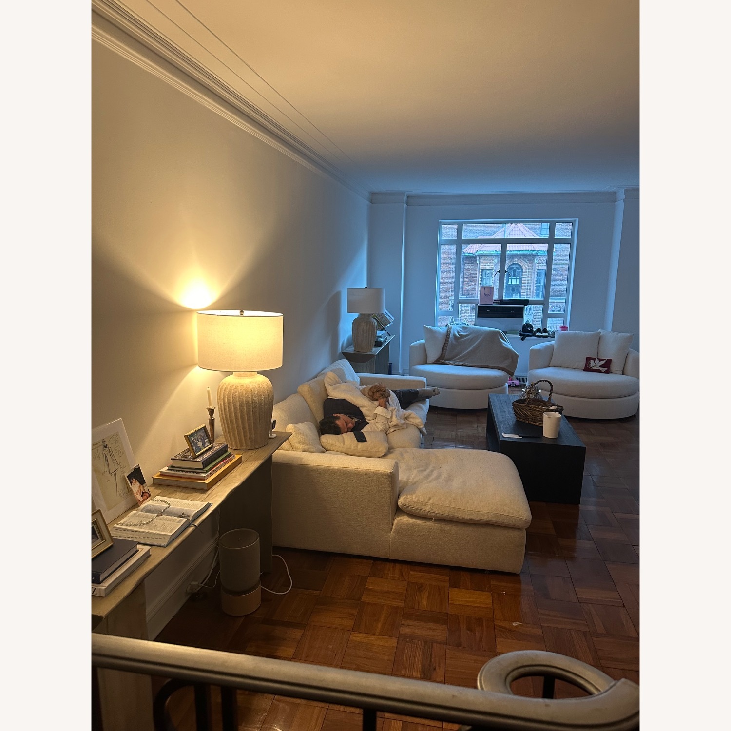 Pottery Barn Black Wood Coffee Table - image-4