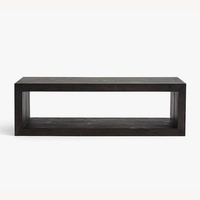 Pottery Barn Black Wood Coffee Table
