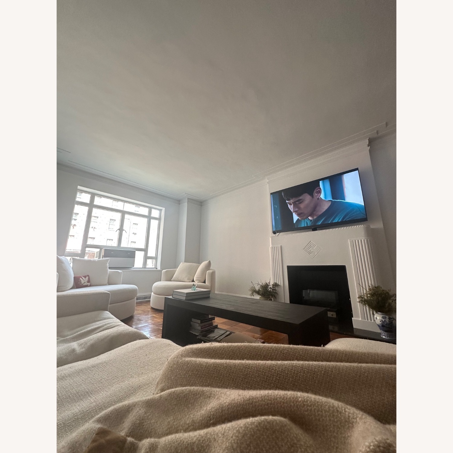 Pottery Barn Black Wood Coffee Table - image-5