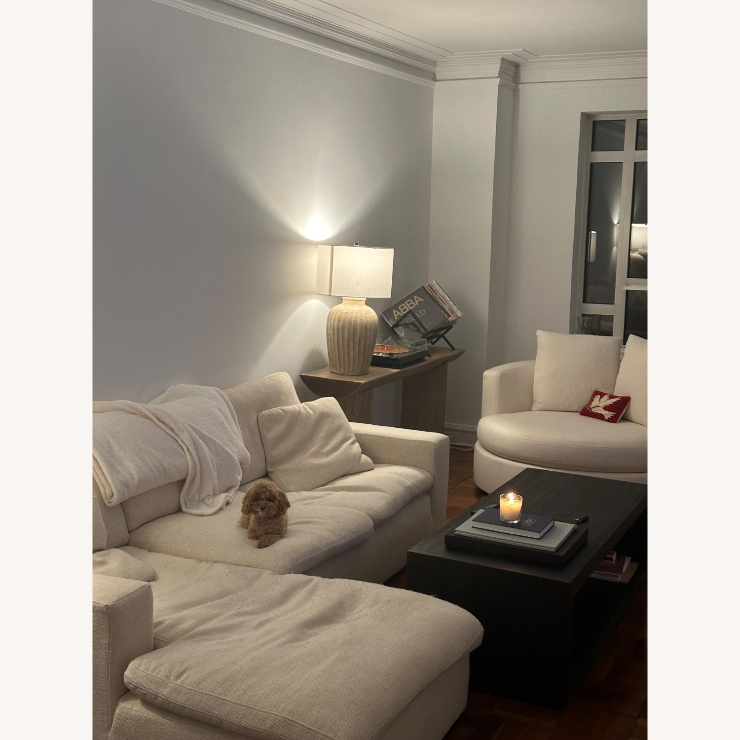 Pottery Barn Black Wood Coffee Table - image-1