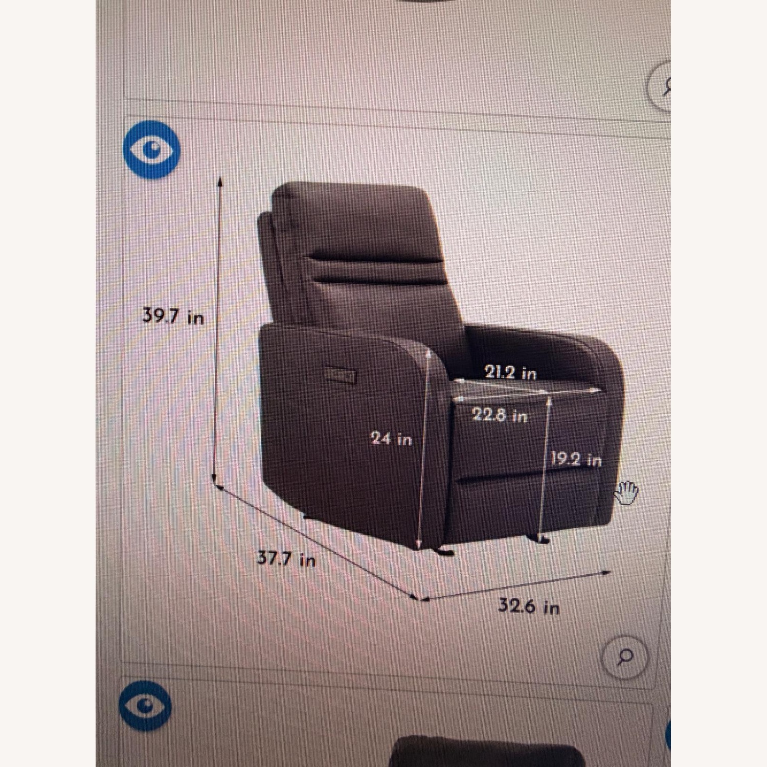 Aldryn Leather Power Glider Recliner - image-7