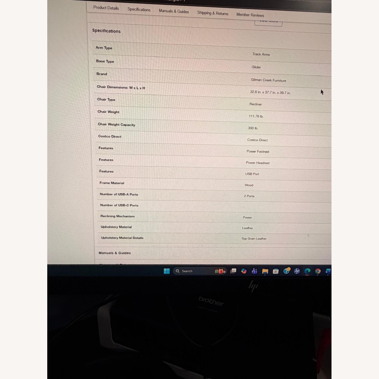 Aldryn Leather Power Glider Recliner - image-8