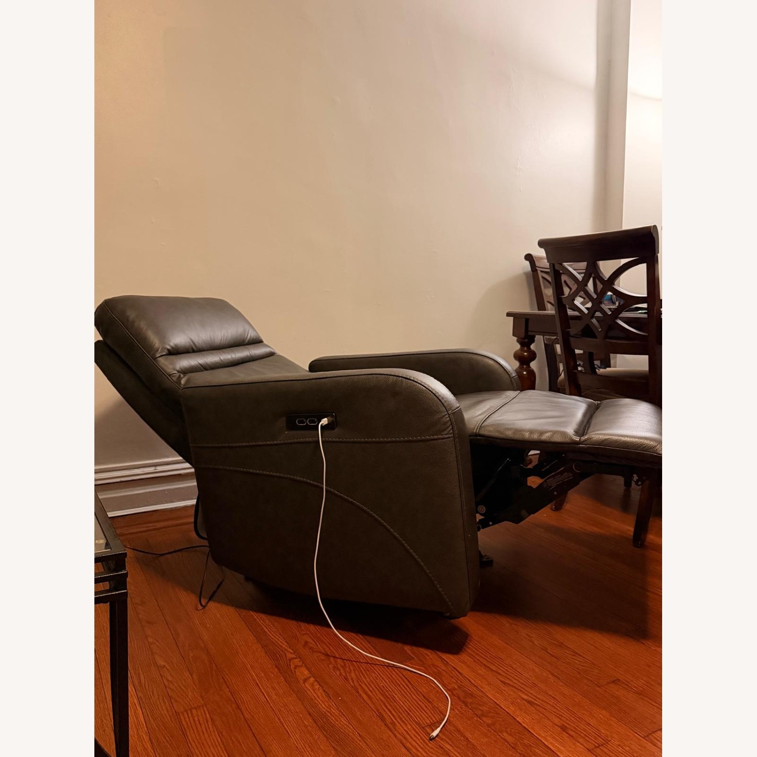 Aldryn Leather Power Glider Recliner - image-3