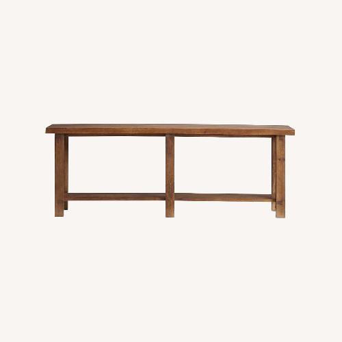 Used Pottery Barn Reed Grand Console Table 84" for sale on AptDeco