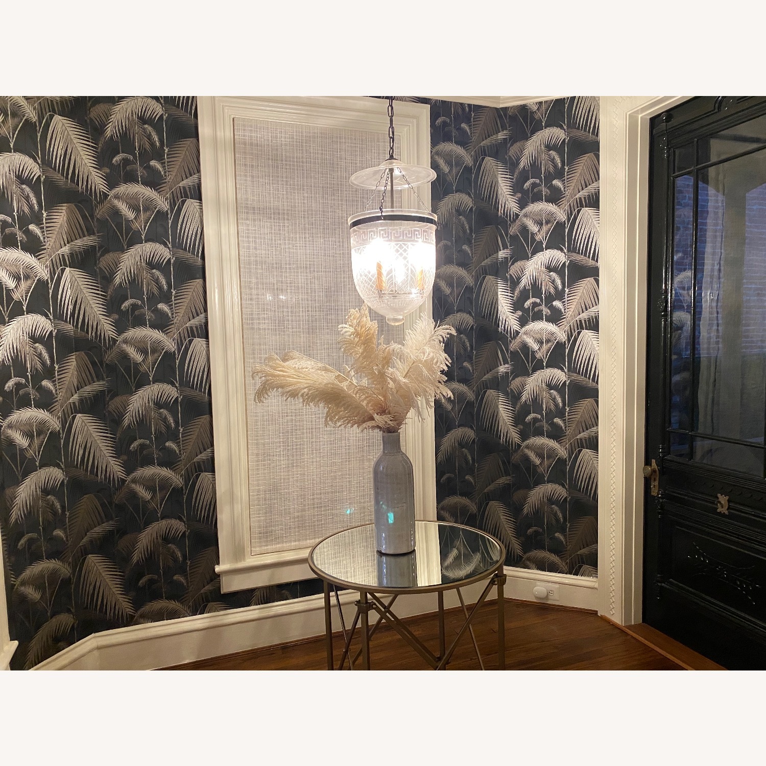 Ballard Designs Olivia Gold Mirrored Glass Side Table - image-3