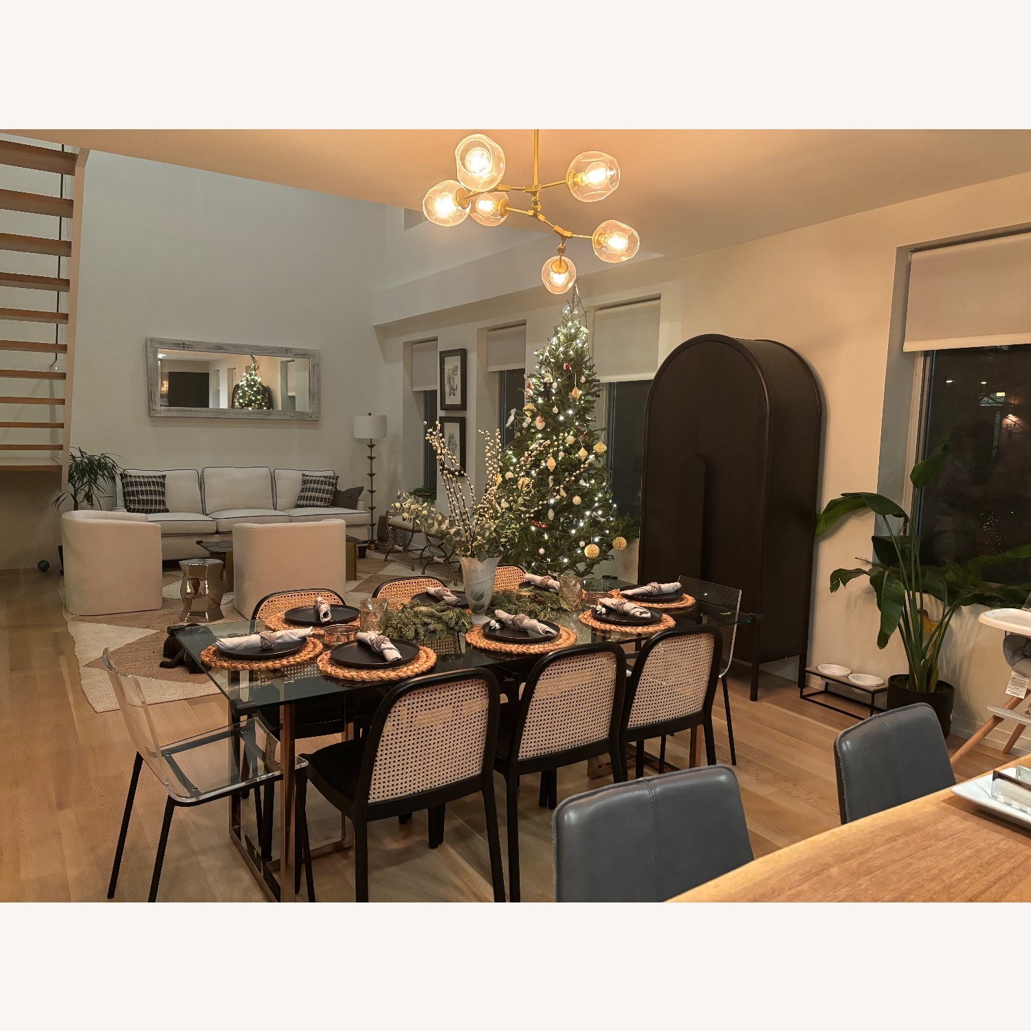 CB2 Silverado Glass Dining Table  - image-3