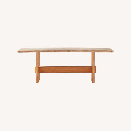 Used Travertine Falls Rectangular Table for sale on AptDeco