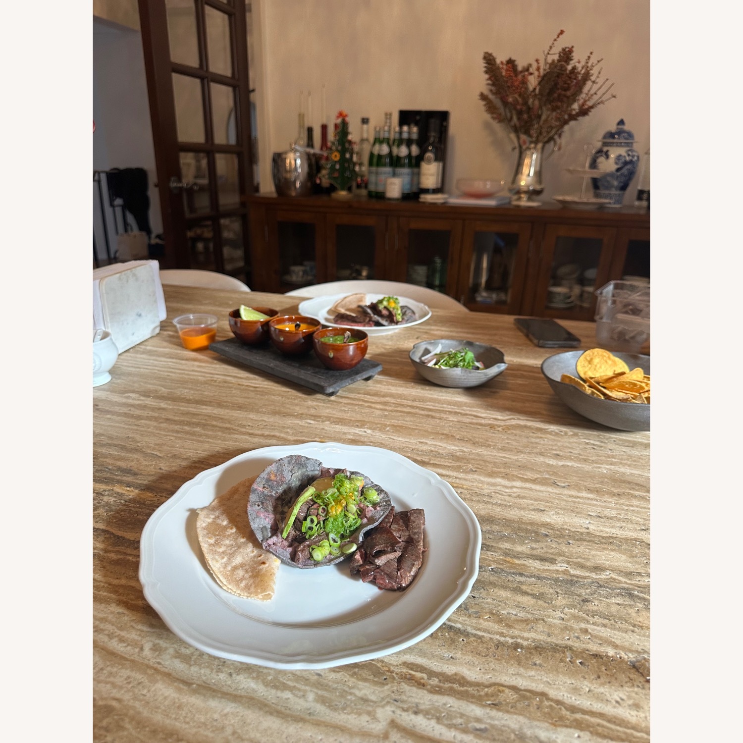 Travertine Falls Rectangular Table  - image-7