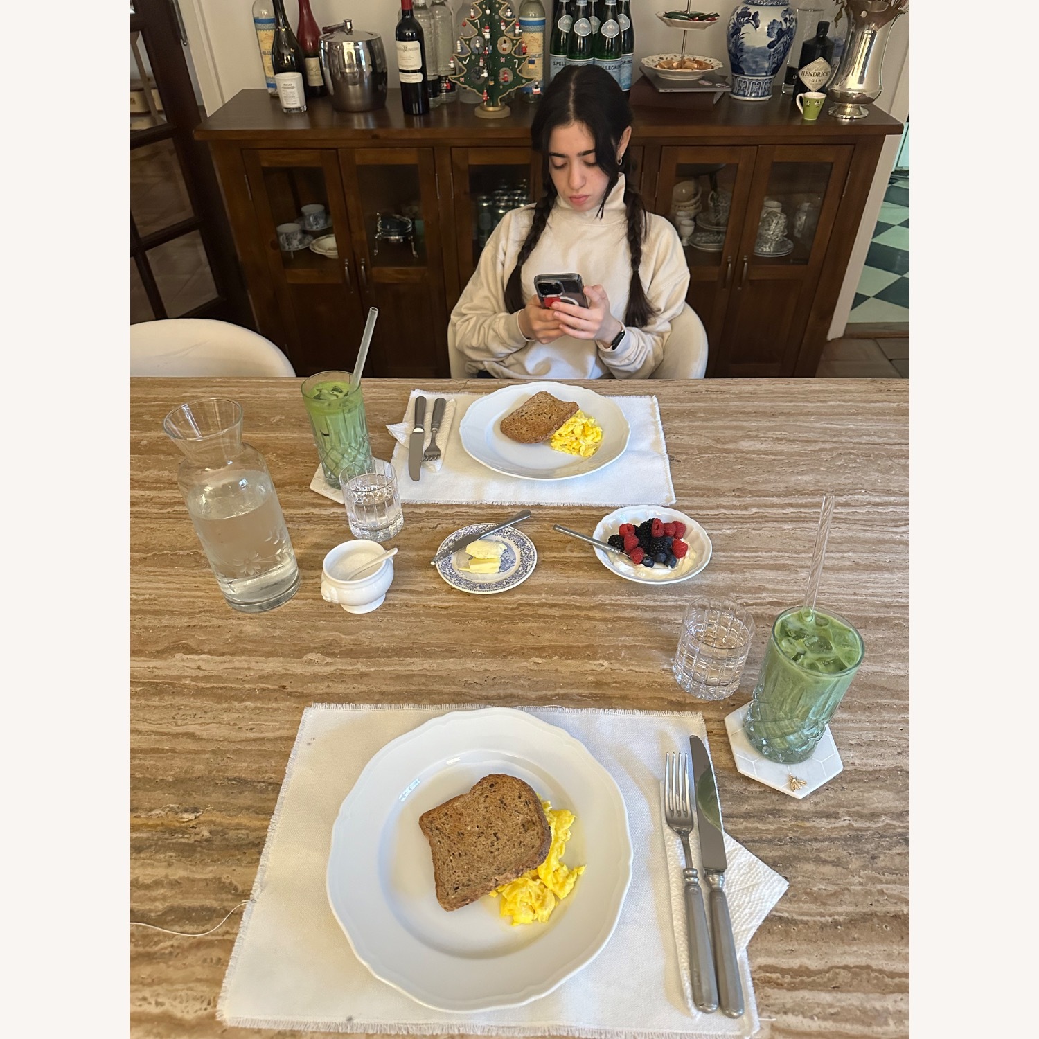 Travertine Falls Rectangular Table  - image-8