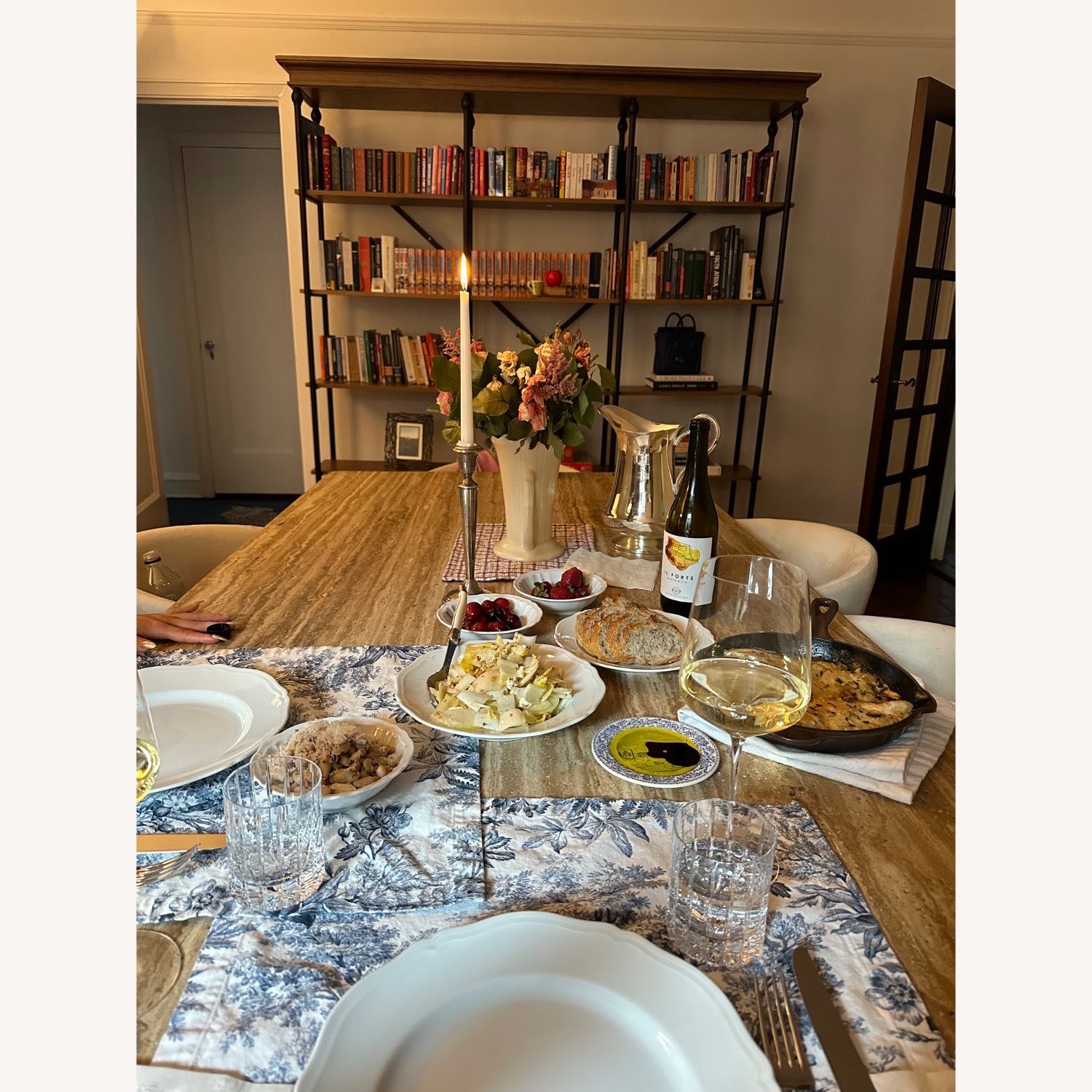 Travertine Falls Rectangular Table  - image-4