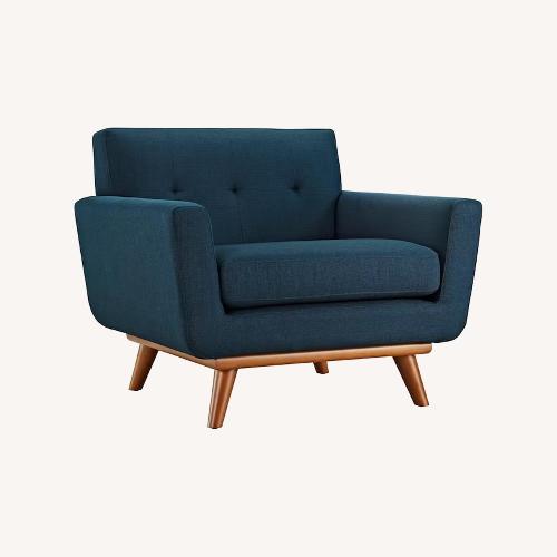 Used Modway Blue Fabric Armchair for sale on AptDeco