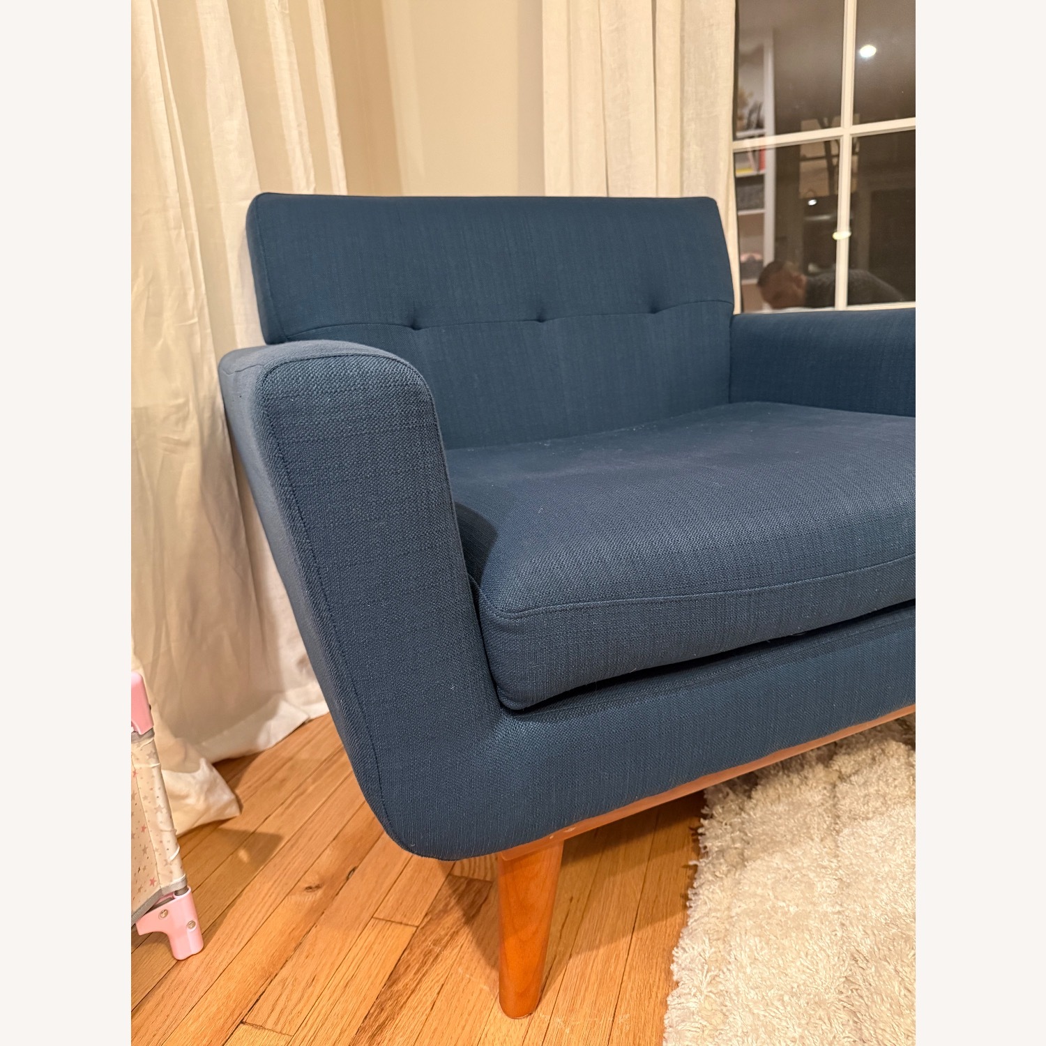 Modway Blue Fabric Armchair - image-2