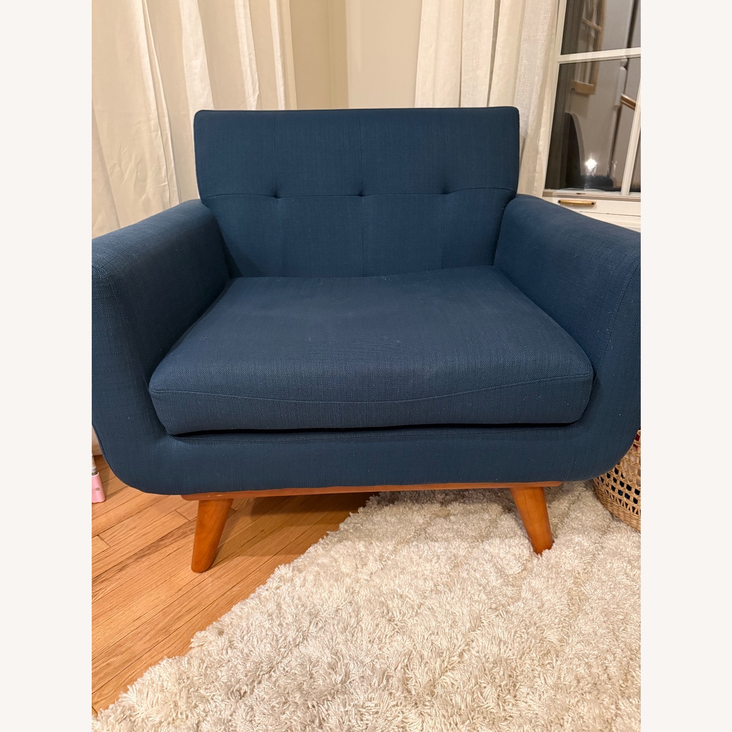 Modway Blue Fabric Armchair - image-3