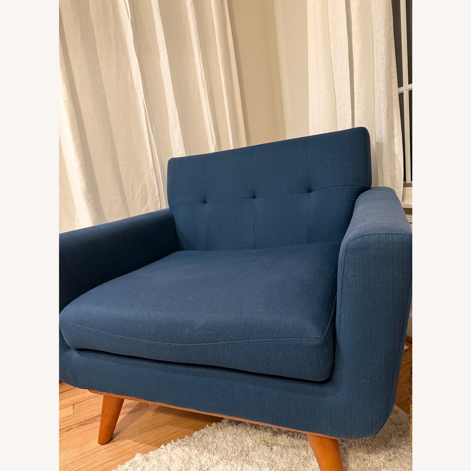 Modway Blue Fabric Armchair - image-4