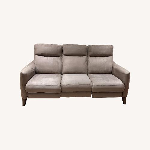 Used Living Spaces Melina Light Brown Fabric 3+ Seater Sofa for sale on AptDeco