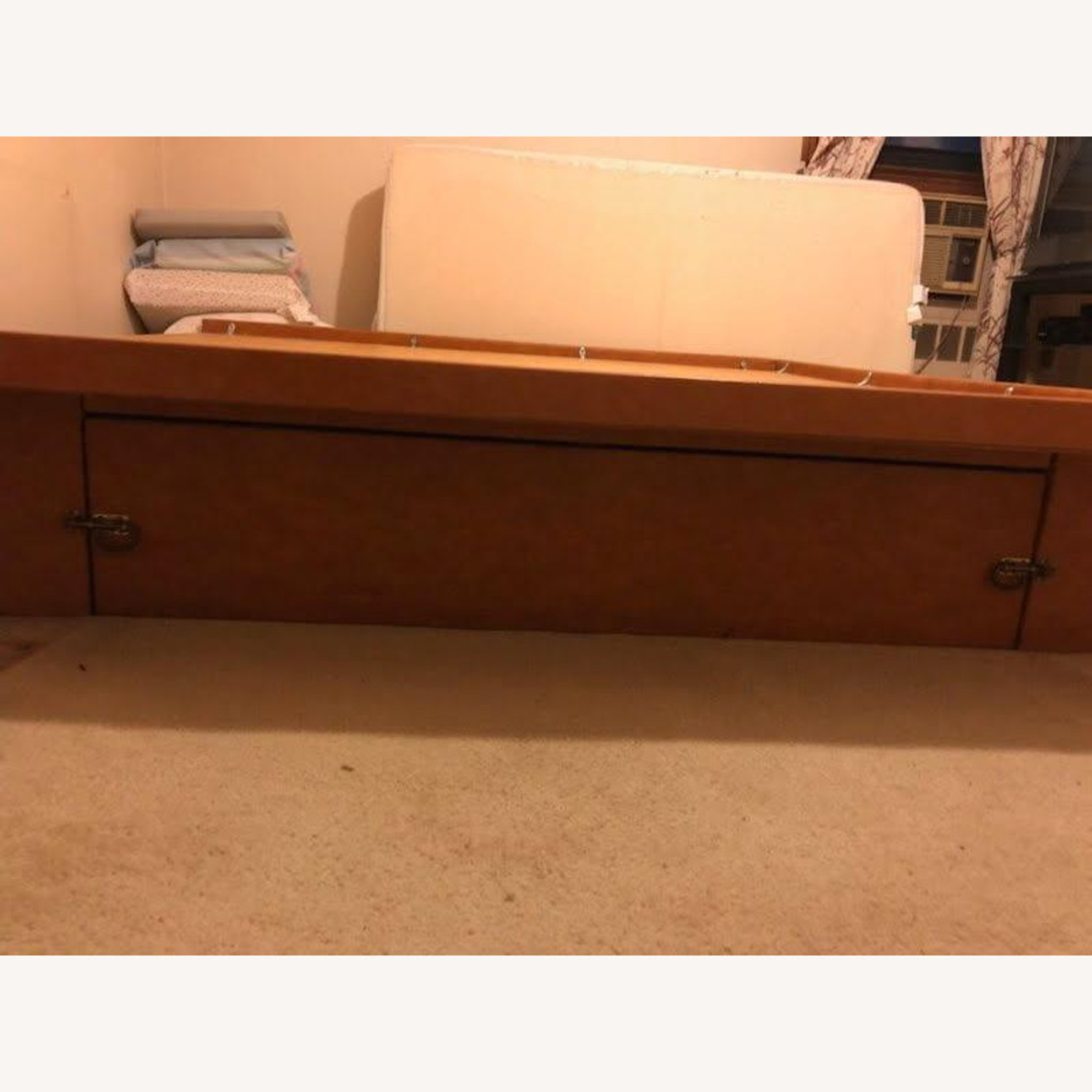 Hand Crafted King Size Platform Bed With Storage - image-2