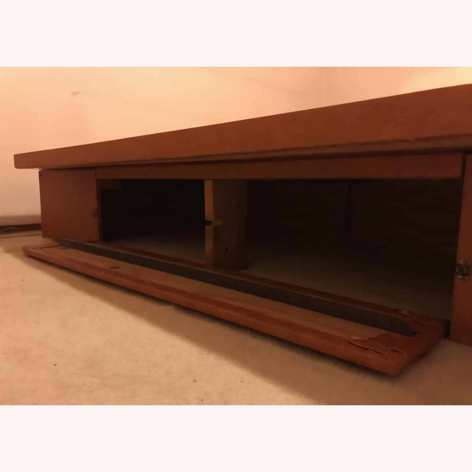Hand Crafted King Size Platform Bed With Storage - image-1