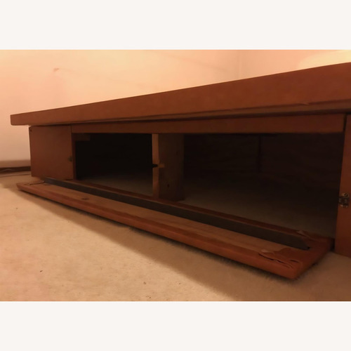 Used Hand Crafted King Size Platform Bed With Storage for sale on AptDeco