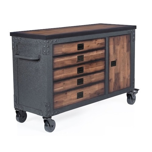 Used Dark Brown Wood Chest for sale on AptDeco