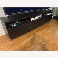IKEA Dark Brown Wood TV Stand