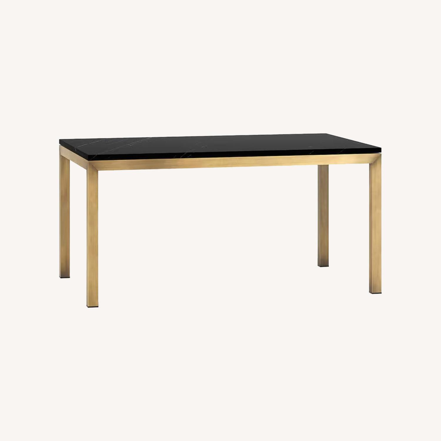 CB2 Black Marble Side Table - image-0