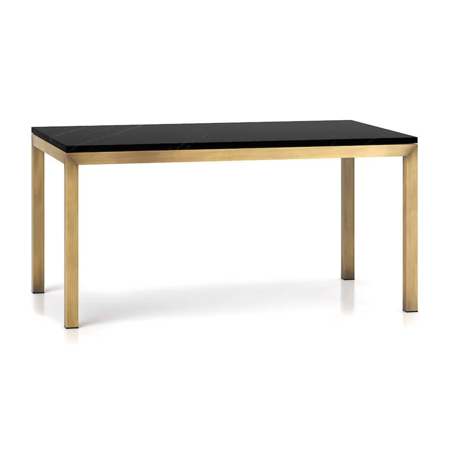 CB2 Black Marble Side Table - image-4