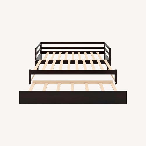 Used Dark Brown Wood Daybed for sale on AptDeco