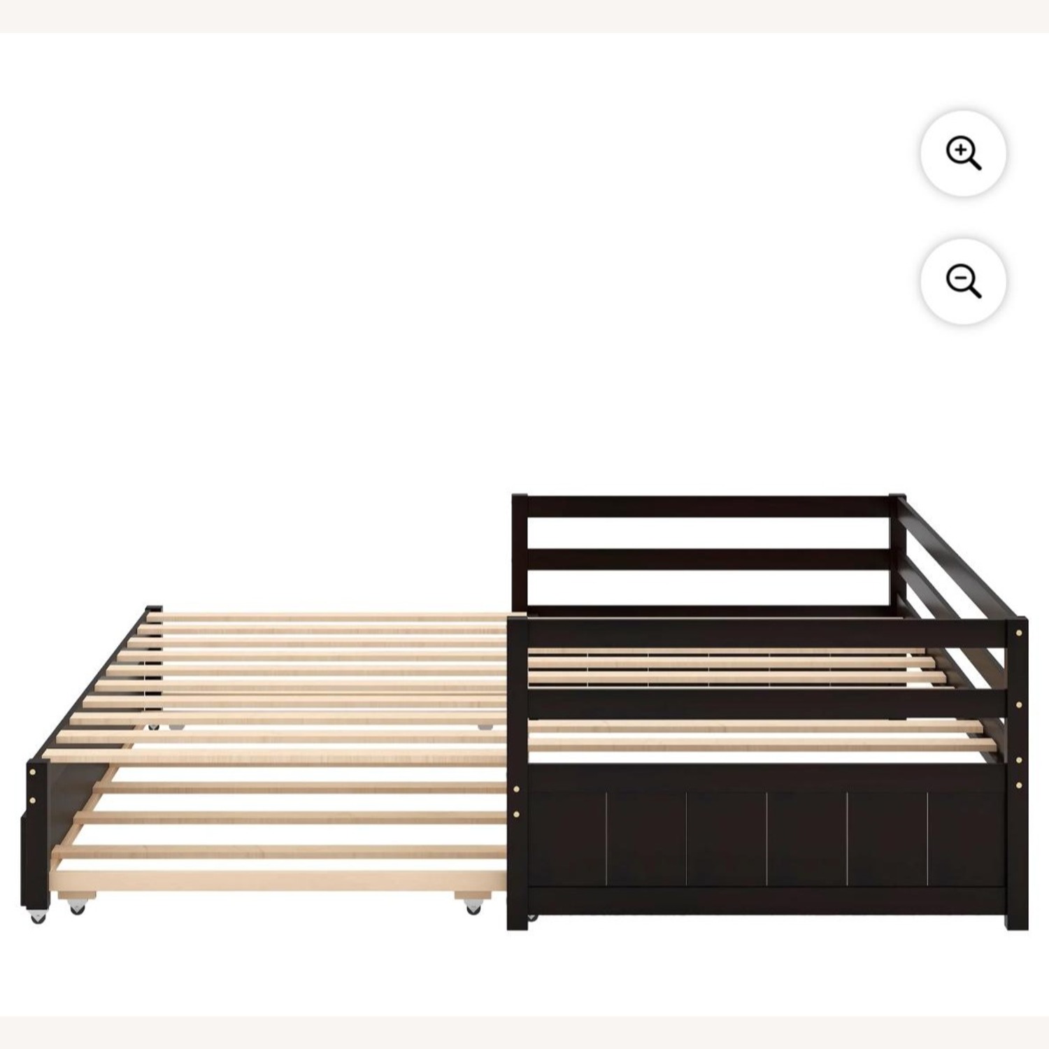 Dark Brown Wood Daybed - image-7