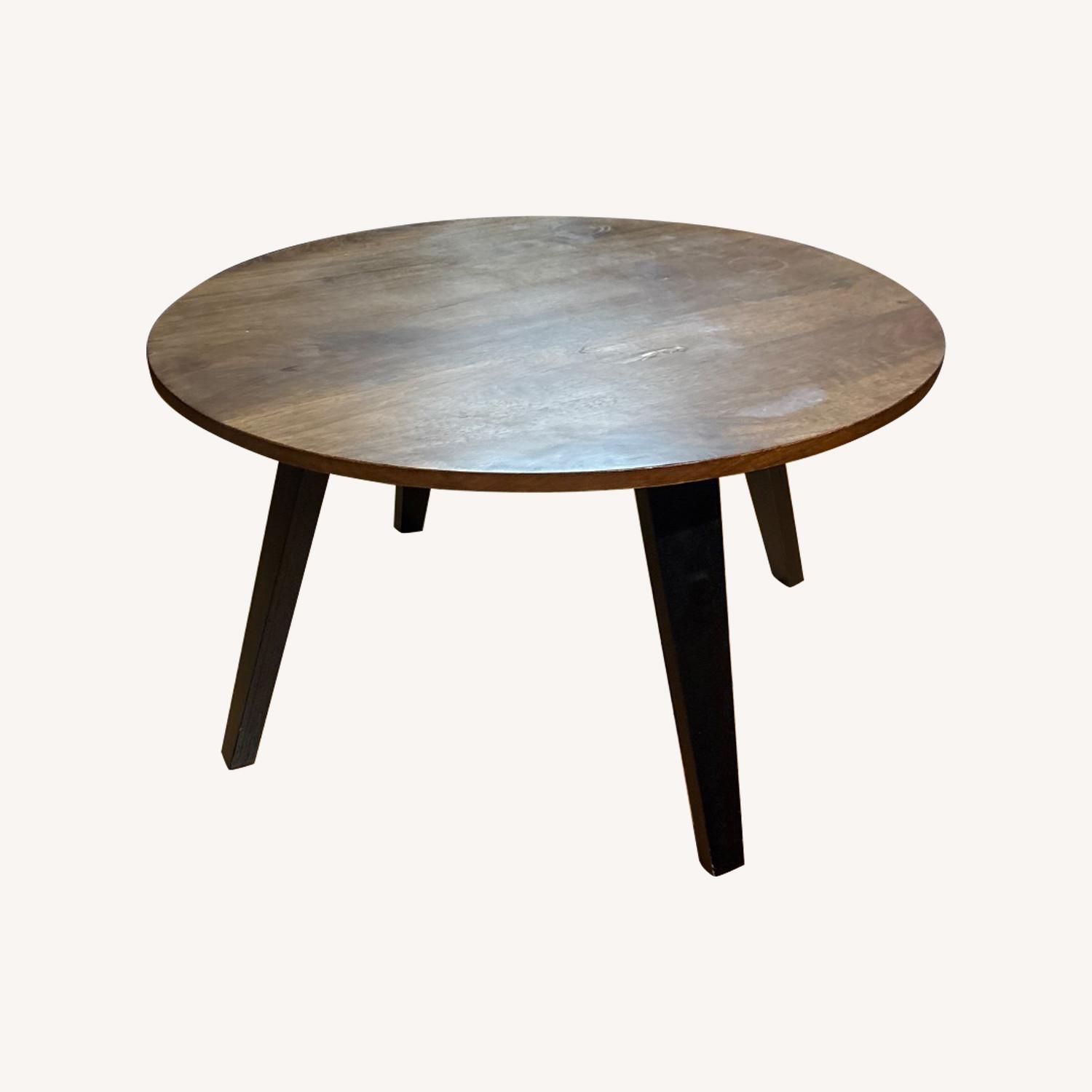 Williams Sonoma Light Brown Wood Coffee Table - image-0