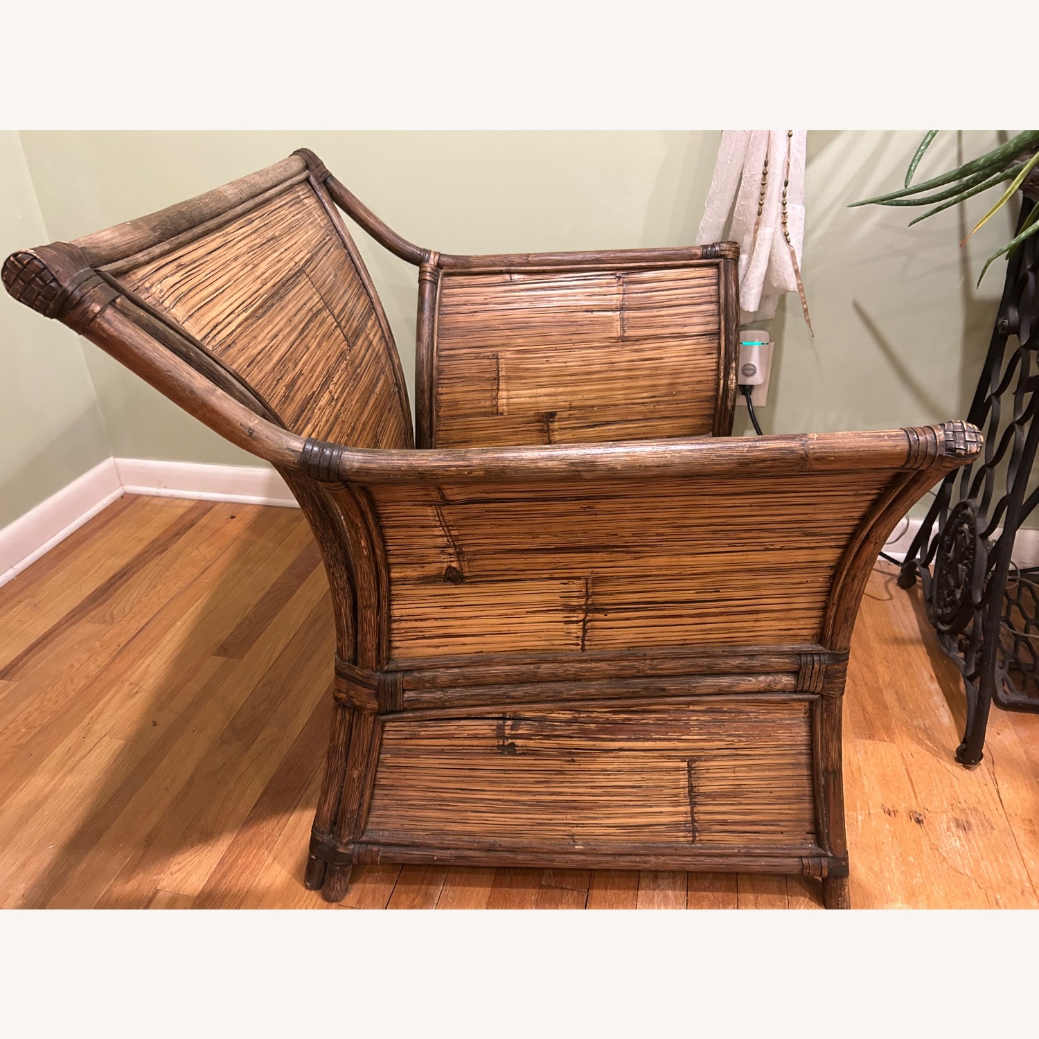 Natural Rattan Armchair - image-3