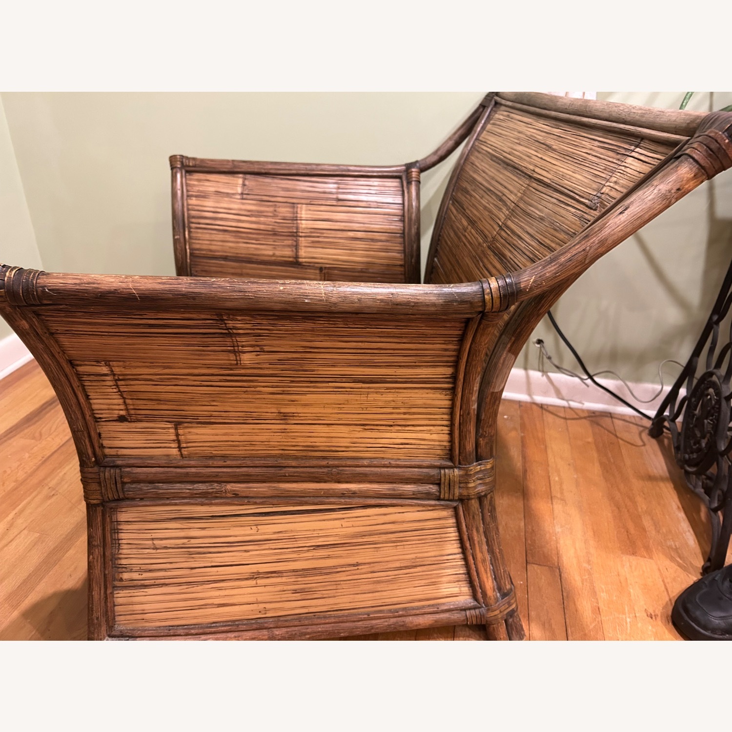 Natural Rattan Armchair - image-4