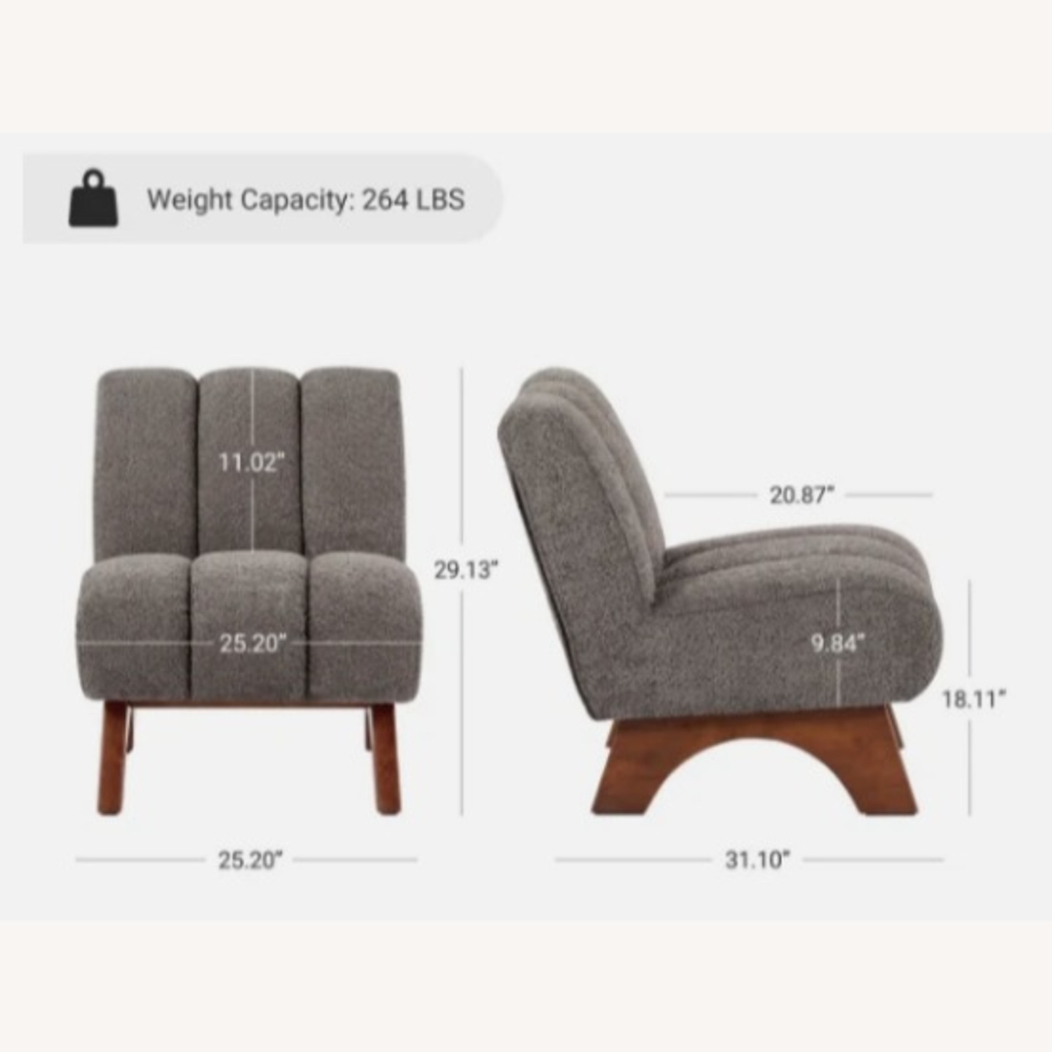 Pair of Modern Accent Chairs W Slip Covers - image-11