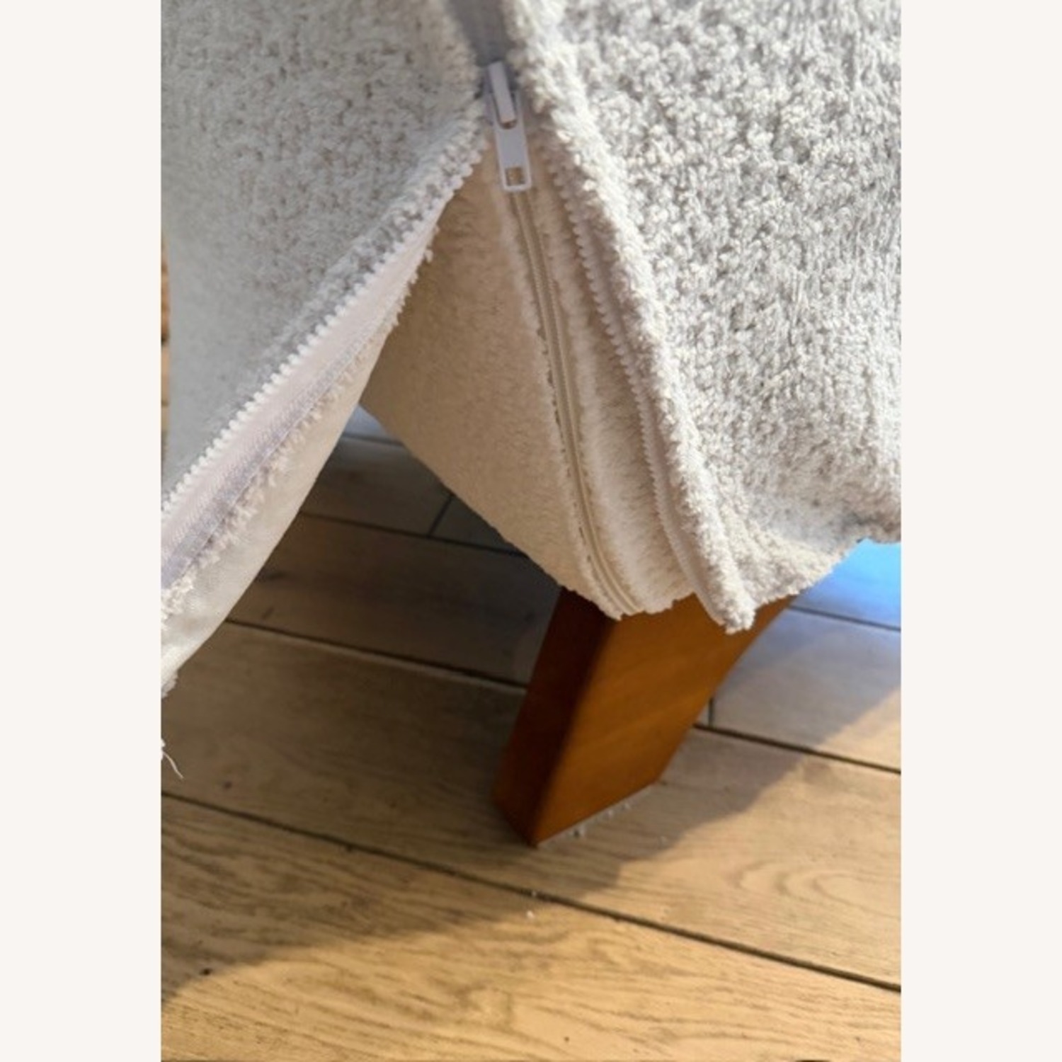 Pair of Modern Accent Chairs W Slip Covers - image-9