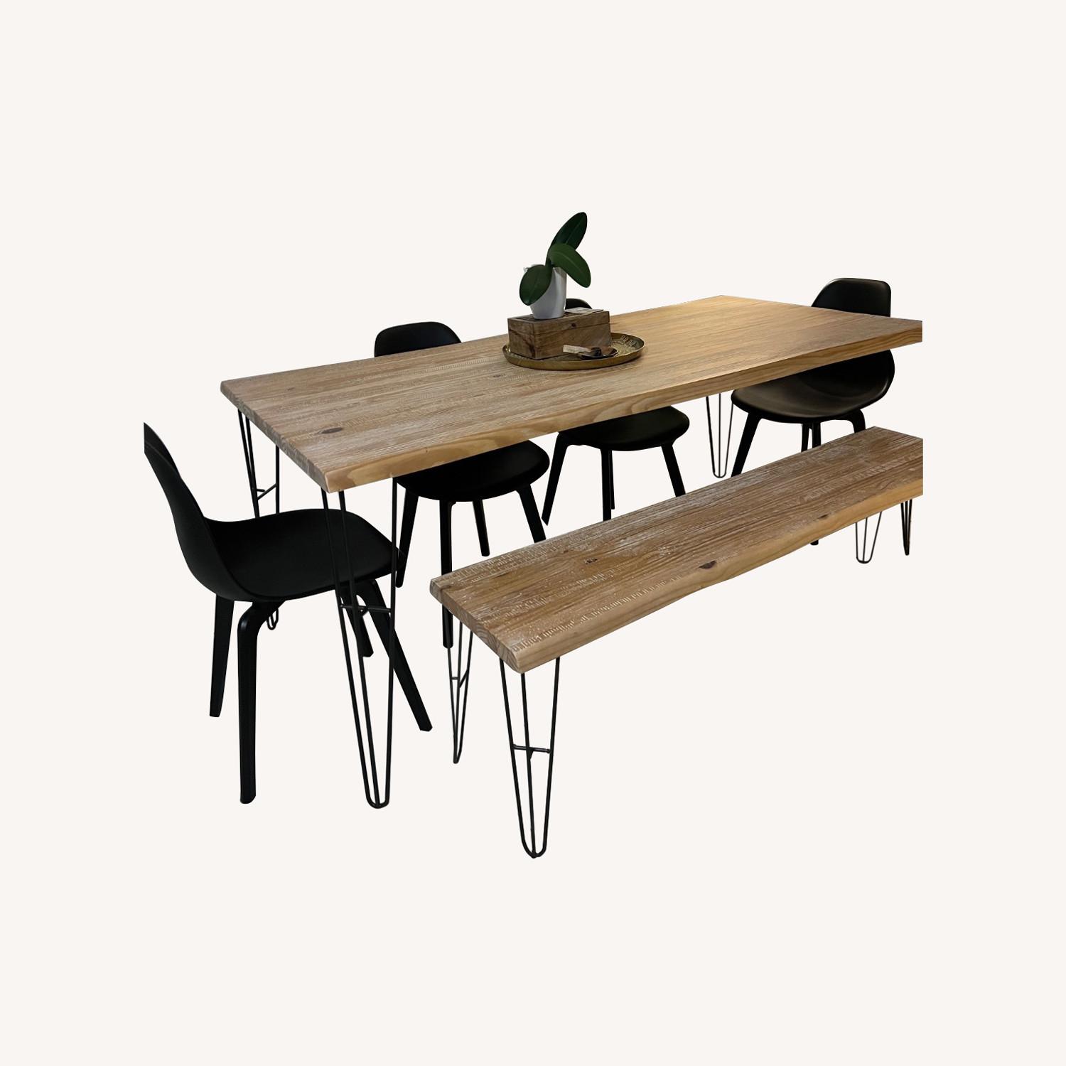 RoomsTo Go Palm Grove Natural Wood Dining Set - image-0