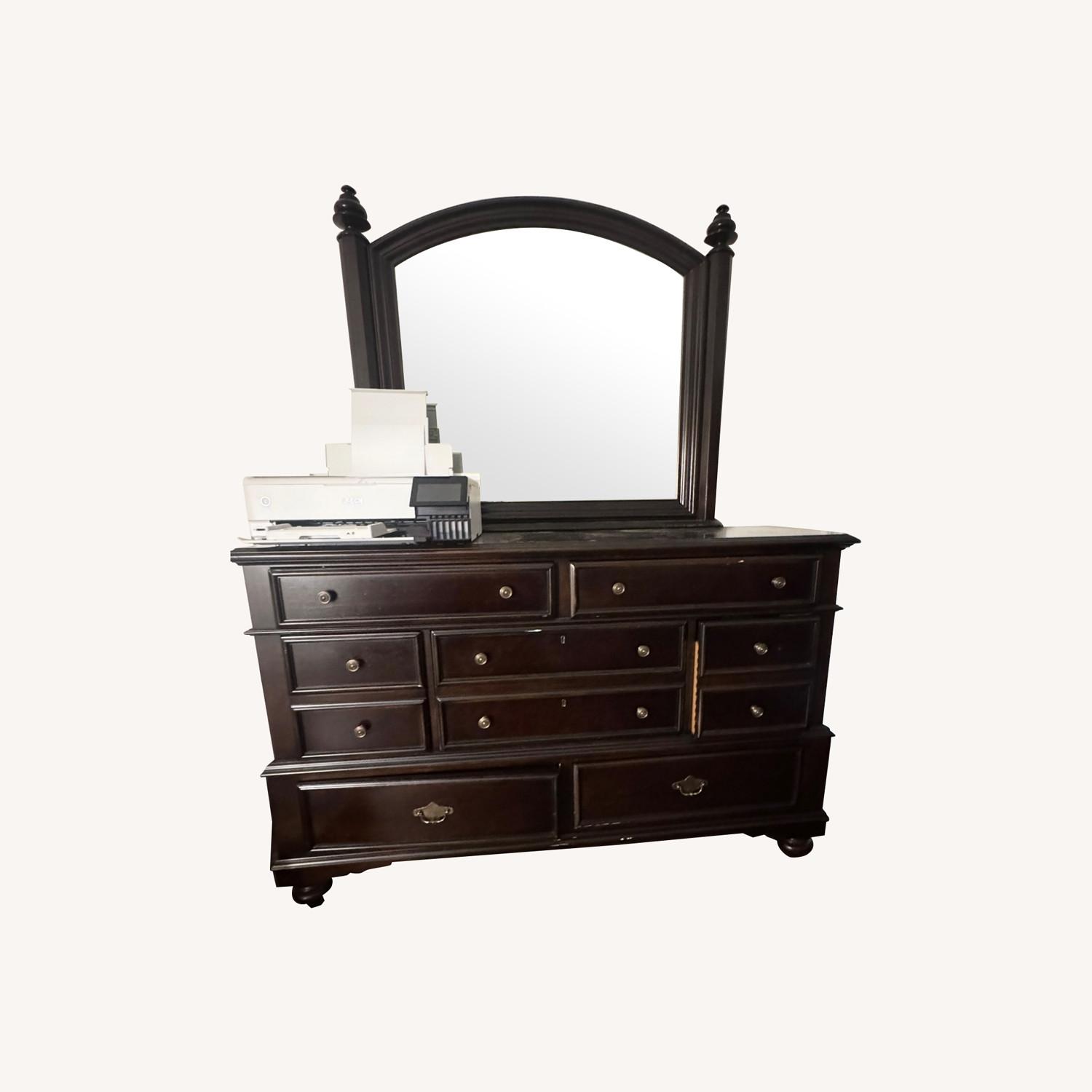 Dark Brown Dresser - image-0