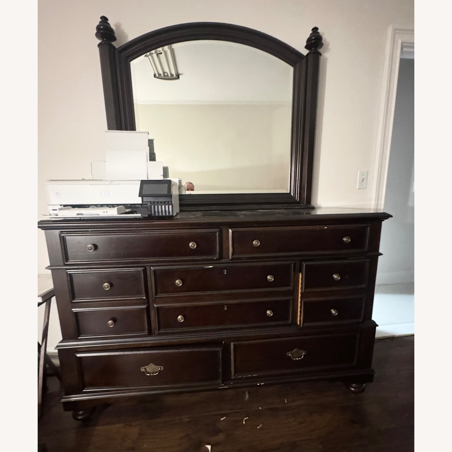 Dark Brown Dresser - image-1