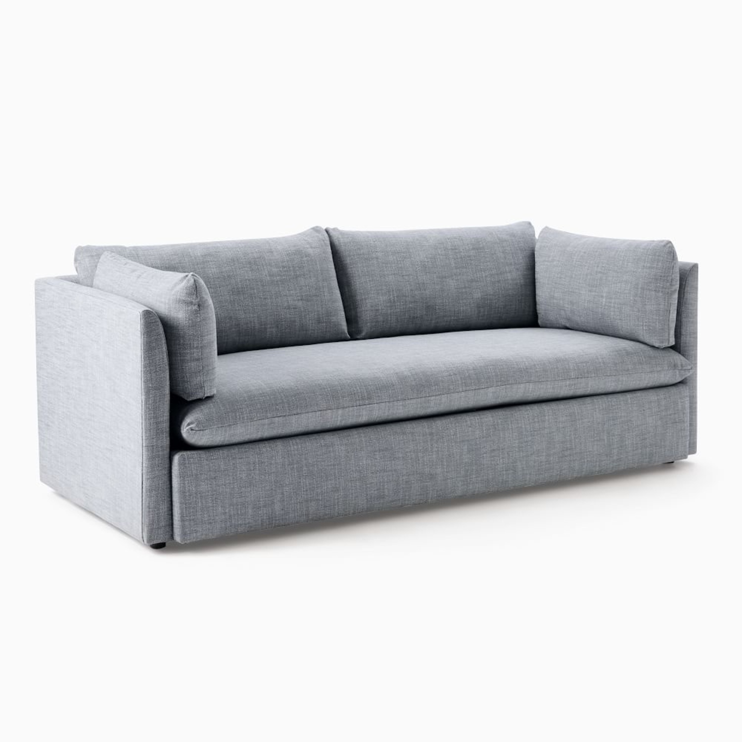 West Elm Shelter Light Gray Shelter Couch 60" - image-0
