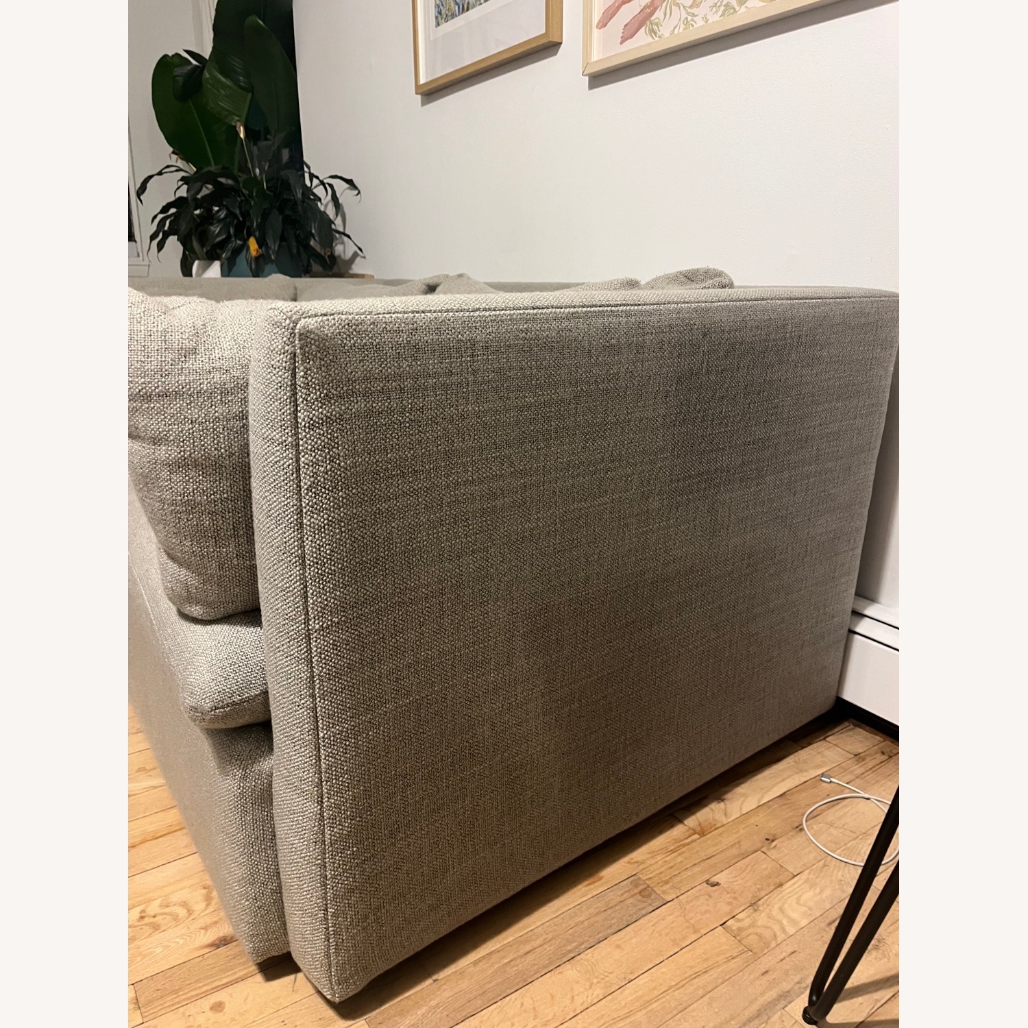 West Elm Shelter Light Gray Shelter Couch 60" - image-2