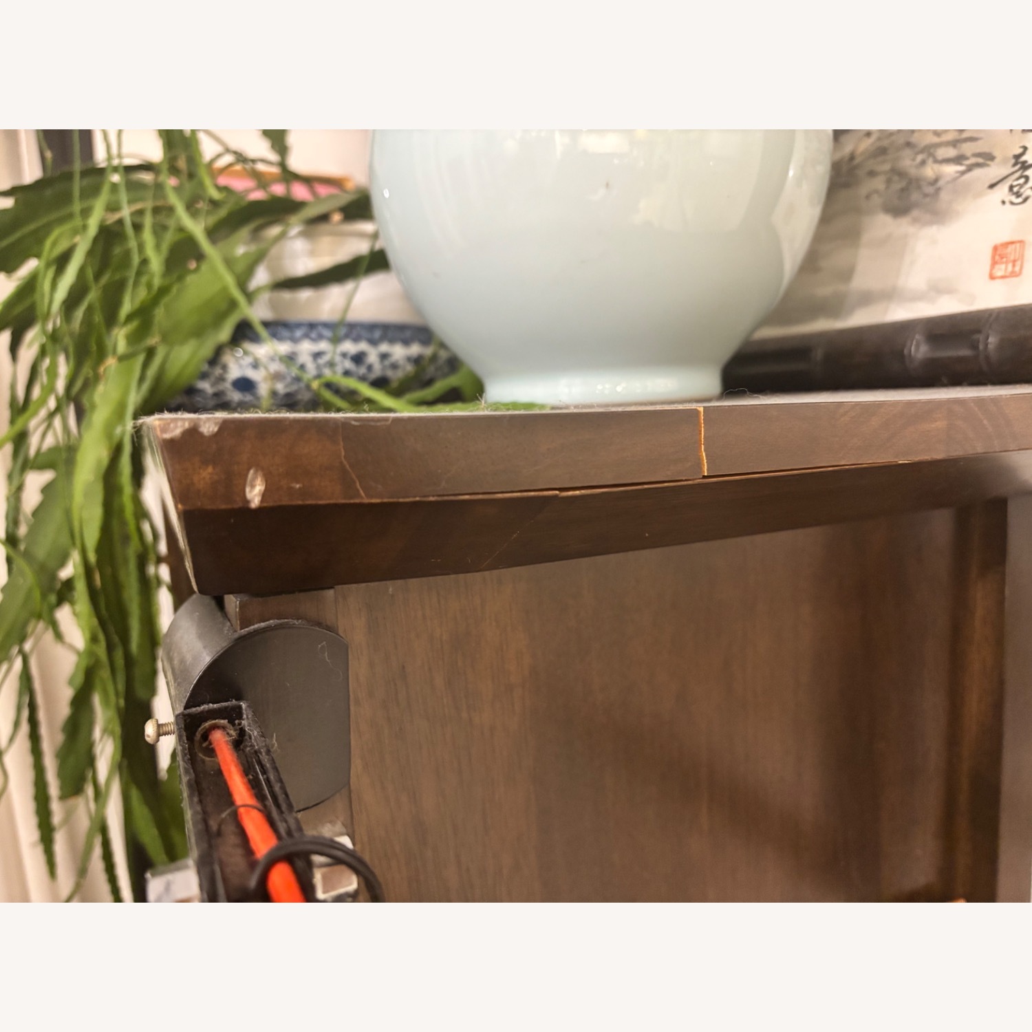 Black Wood Wall Shelf - image-4