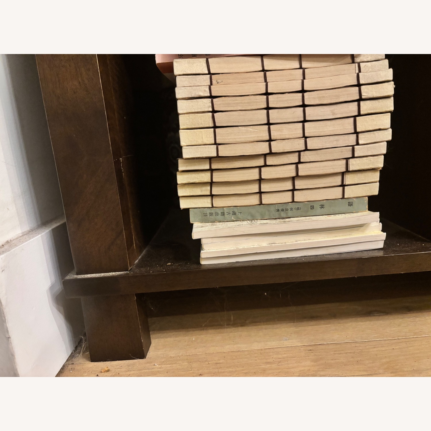 Black Wood Wall Shelf - image-2