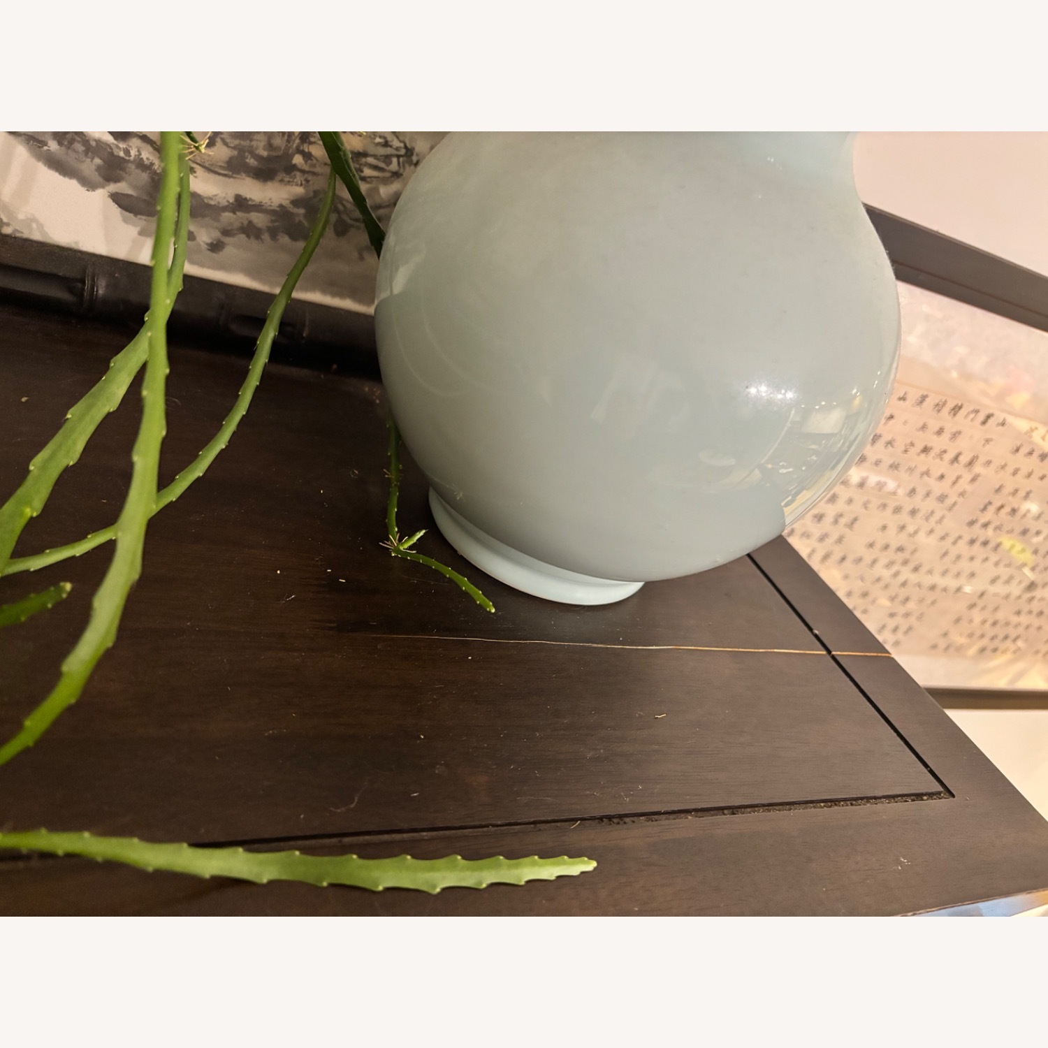 Black Wood Wall Shelf - image-7