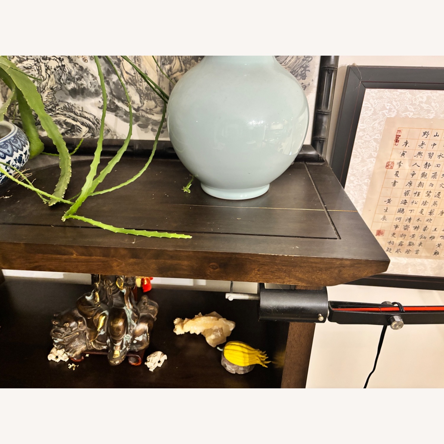 Black Wood Wall Shelf - image-6