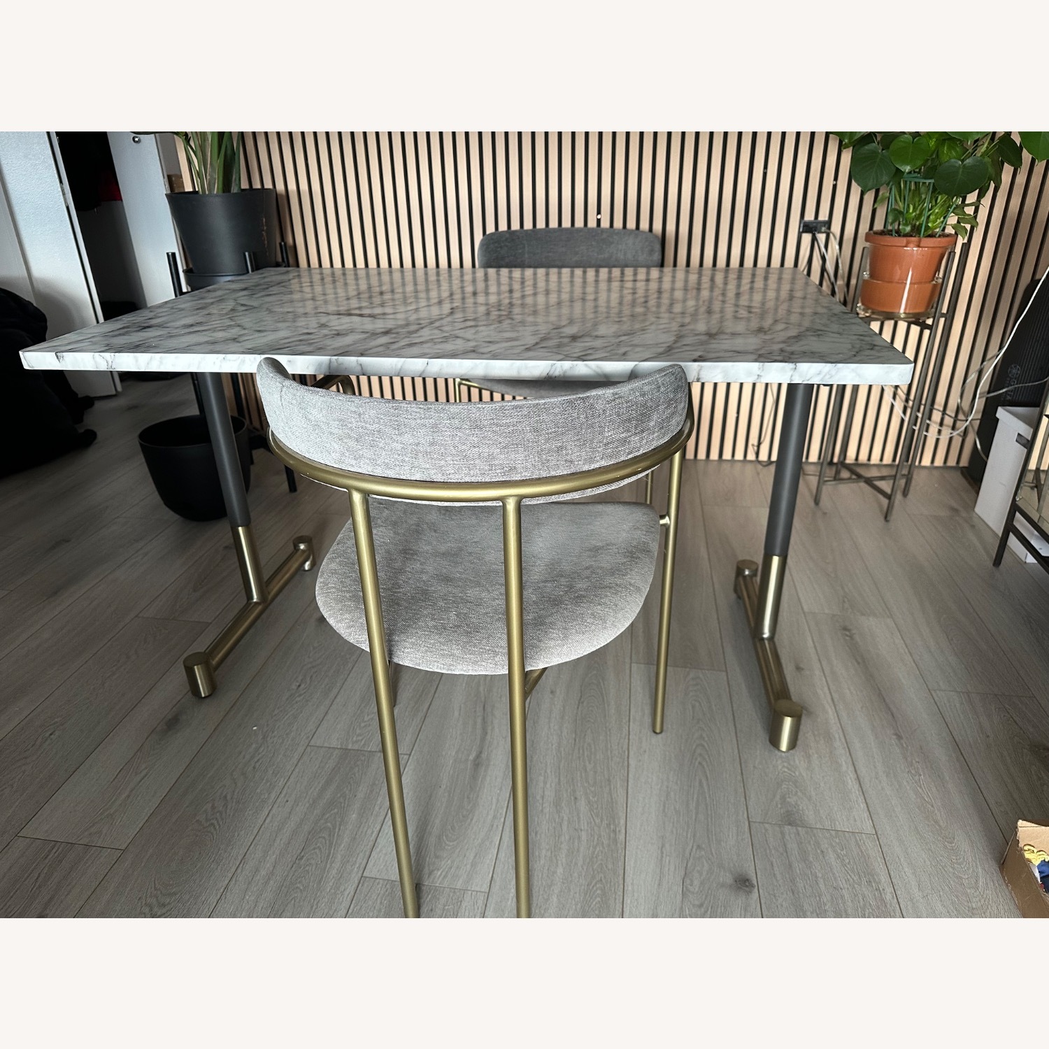 West Elm Dark Gray Lenox Dining Chair (Set of 2) - image-3