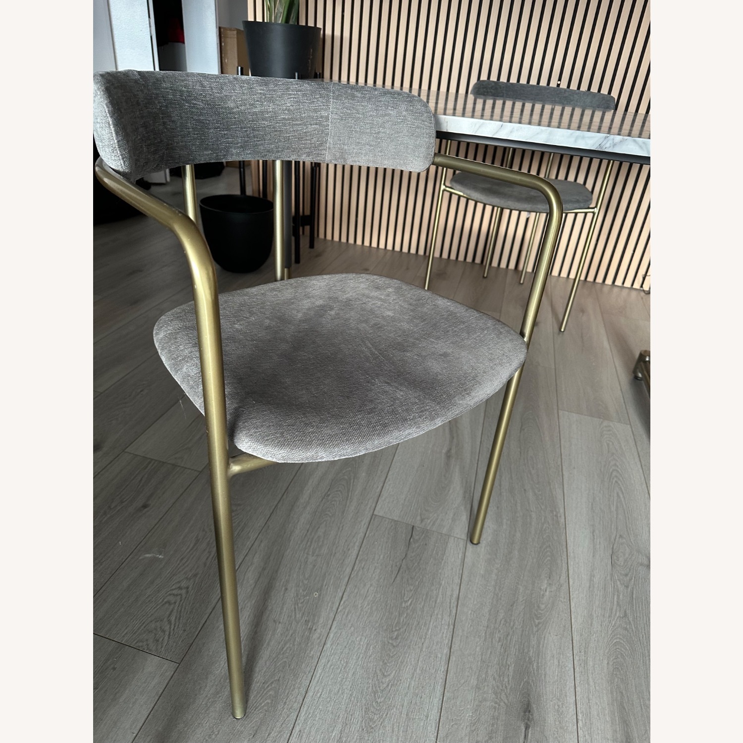 West Elm Dark Gray Lenox Dining Chair (Set of 2) - image-2