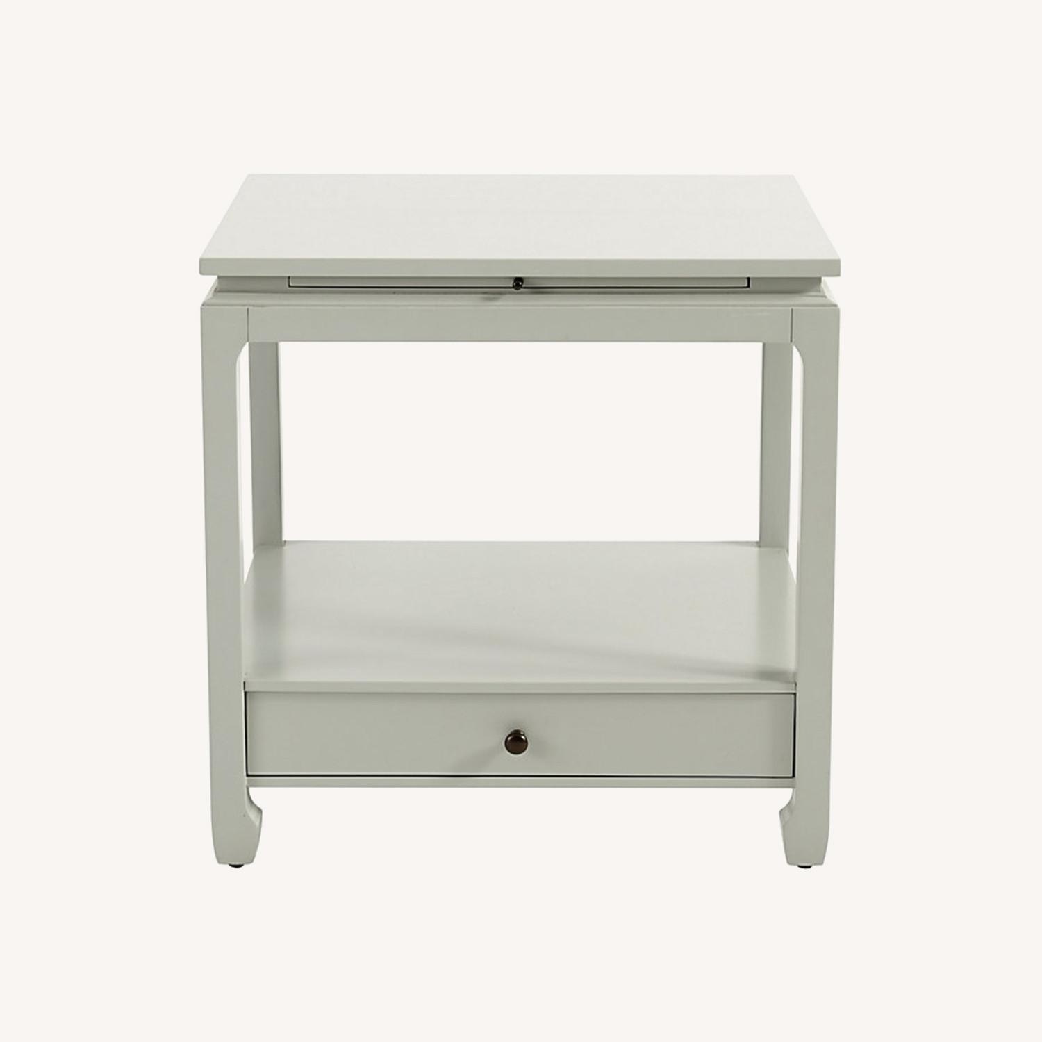 Ballard Designs Sophie Side Table, Blue Gray - image-0