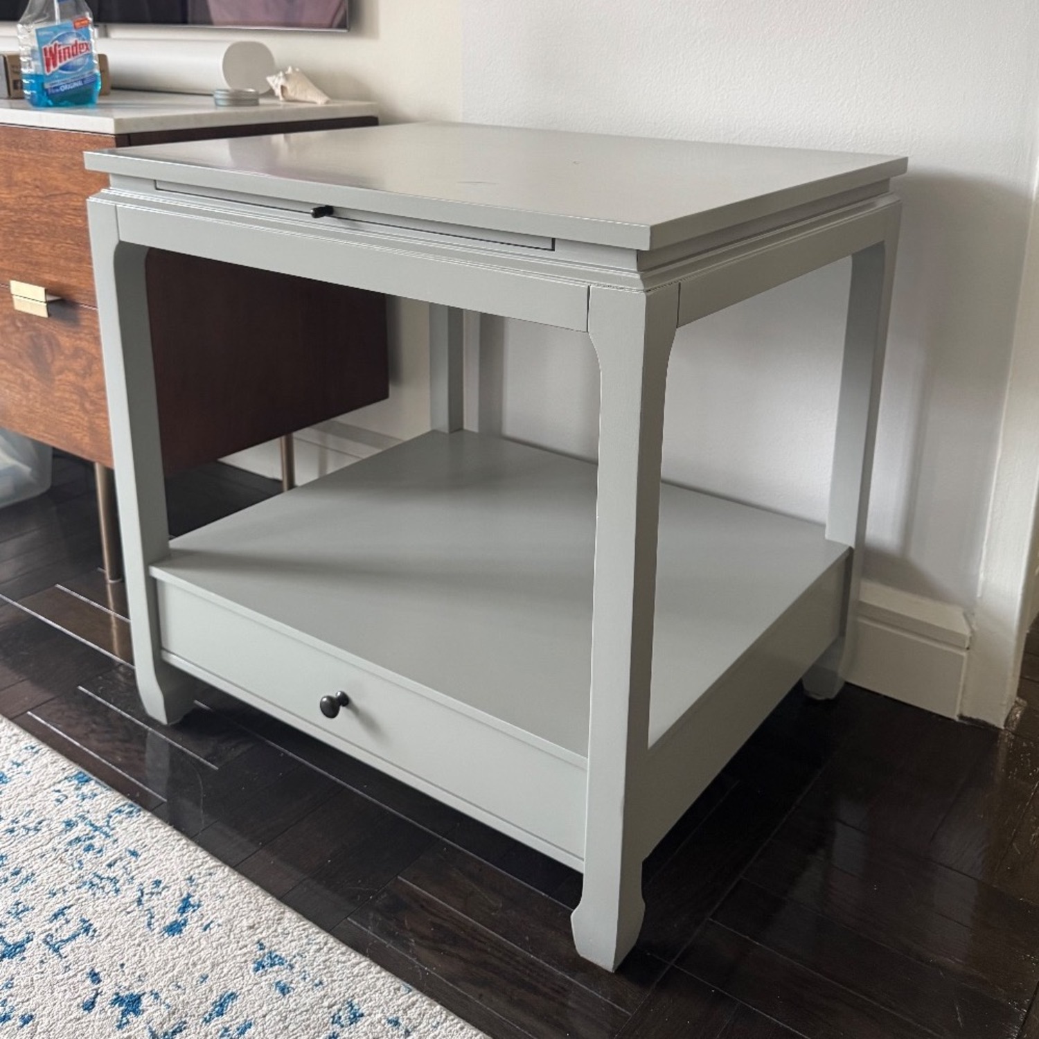 Ballard Designs Sophie Side Table, Blue Gray - image-5