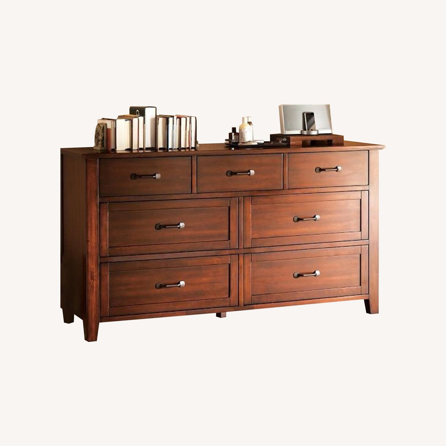 Pottery Barn Stratton Extra Wide Dresser Mahogany - image-0
