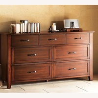 Pottery Barn Stratton Extra Wide Dresser Mahogany