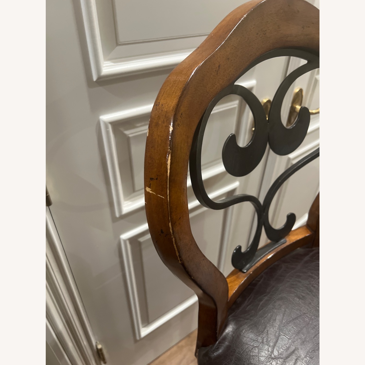 Hillsdale Furniture Dark Brown Swiveling Barstools - image-3